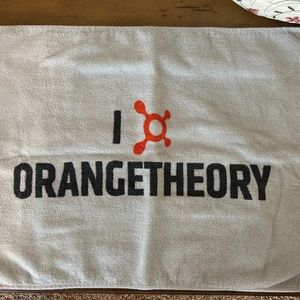 Two Orange Theory Towels New 15”x24” One Gray/One White Authentic